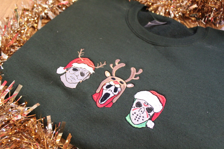 Horror Christmas Jumper – Handcrafted by HG