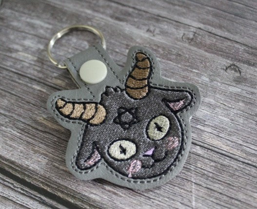 Goat/Baphomet Keychain