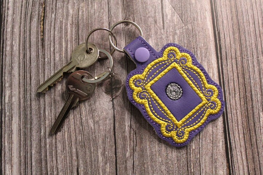 Friends Yellow Peephole Keychain