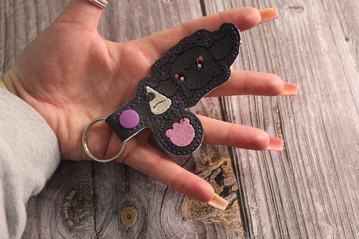 Cute Upside Down Bat Keychain