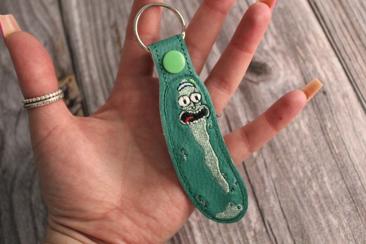 Pickle Rick Keychain