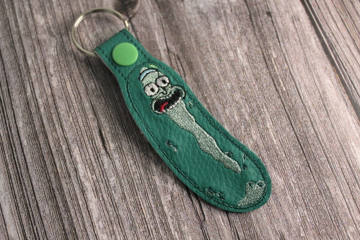 Pickle Rick Keychain